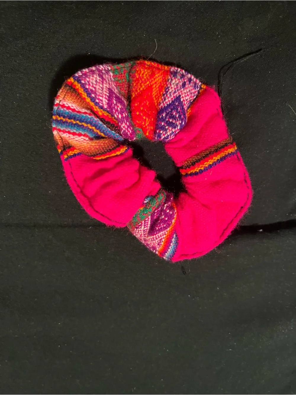 Peruvian Handwoven Pattern Scrunchie